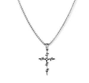 Barbwire Cross Necklace